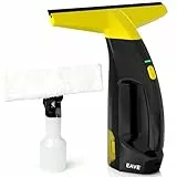 EAVE Fenstersauger Set, Akku Fenstersauger mit 45 Minuten Akkulaufzeit, Fensterreiniger Elektrisch mit 28cm Saugdüse & 200ml Wassertank, Geeignet für Fenster, Fliesen und Spiegel (grün)