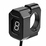 Broco Motorrad Ganganzeige Halterung, 22mm to 28.6mm Stabdurchmesser Speed Gear Display Halterung für Universal Motorrad H-onda Y-amaha K-awasaki Schwarz