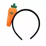 Mnixy Lady Orange Karotte Stirnband Haarband Lovely Vegetable Hair Ornament Lustig Schwarz Kopfschmuck