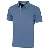 Calvin Klein Herren Campus Sport Stretch Golf Poloshirt - Jeans-Blau Sport - M