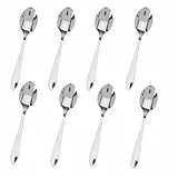 Tomko Kaffeelöffel aus Edelstahl, Teelöffel, 8er Set, Silber, hochglanzpoliert, Dessertlöffel, für Zuhause, Restaurant, Küche, Cafes - 15,3 cm, glatte Kanten, Modern und Elegant
