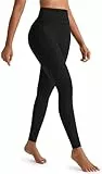 JOYSPELS Sport Leggings Damen, Leggings Damen Sporthose Sportleggins Lang Laufhose, Schwarz, M