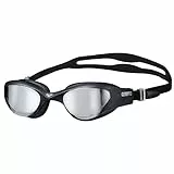 Arena The One Mirror Unisex-Schwimmbrille für Erwachsene, Schwimmbrille mit Großen Verspiegelten Gläsern, Antibeschlag-Behandlung, UV-Schutz, Selbstjustierender Nasensteg, Orbit-Proof-Dichtungen