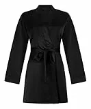 HUNKEMÖLLER Kimono Satin - black - M/L