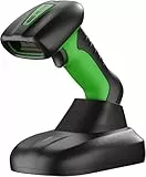 NETUM 2D QR Industrial Bluetooth Barcode Scanner mit Ladestation, Upgraded Wireless 2D/1D Bar Code Reader, 2600mAh Akku, Fallstaubdicht, Freisprecheinrichtung für Windows, Mac, Android, iOS (NT-1950)