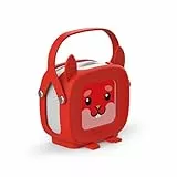 tigermedia tigerbox MINI Starterset Henny Hörnchen, Streaming-Hörbox für Kinder mit Tragehülle, Lautstärkebegrenzung, Stereo, Einstellrad, Farbe rot, inkl. 4 Wochen tigertones Zugang