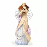 Tuzsocr Engel Figur - Betender Engel, Schutzengel-Statue, Engelstatue hält EIN Herz in der Hand, Liebe Heilender Harzfigur Sammelfigur, für Office Desktop, Moderne Dekoration, Raumdekoration (Stil 5)