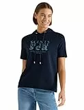 Kurzarm Shirt mit Kapuze und Wording