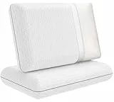 Ecosafeter Memory Foam Kissen Kopfkissen für erholsamen Schlaf- Ergonomisches Nackenstützkissen mit Hoher Dichte für Seitenschläfer & Rückenschläfer(Grau)