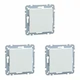 Schneider Electric Merten 391619 Blindabdeckung, polarweiß glänzend, System M, 1x Blindabdeckung, Made in Germany (Packung mit 3)