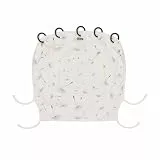 Dooky Universal Cover Dandelion Sonnenschutz, Wetterschutz für Babyschale, Kinderwagen und Buggy (UV-Schutz LSF 40+, TÜV getestet, universale Passform), Weiß