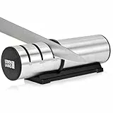 LEBENLANG 3 Stufen Messerschärfer - Kompakt für Grob & Feinschliff I Schleifklingen aus Diamant & Keramik I Messer Schleifgerät Messerschleifer Knife Sharpener Profi-Messerschärfer Dick & Dünne Messer