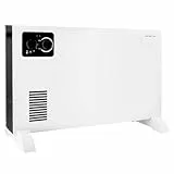 EMERIO Konvektor Elektroheizung | bis 20m² | 2000W | verstellbarer Thermostat | Heizgerät | 3 Heizstufen (750W/1250W/2000W) | Kipp- & Überhitzungsschutz | Turbo Ventilator | mobil/Griffe | CH-127166