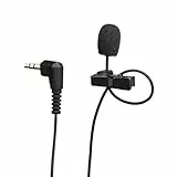 JOBY Wavo Lav PRO professionelles Lavalier Mikrofon, Ansteckmikrofon Omnidirektional tragbar mit äußerst Kleiner Profikapsel, für Kameras, Ansteckmikrofon Kabellos, Mikrofon Kabellos, 2,5 m, Schwarz