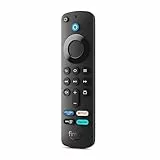 Alexa-Sprachfernbedienung von Amazon für Fire TV mit TV-Steuerungstasten; kompatibles Fire TV-Gerät erforderlich