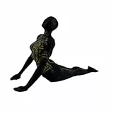 Gcljlmy Figur aus Kunstharz, Yoga-Pose, Statue, Kunstwerk, Kunsthandwerk, Sammlung, Dekoration, Ornament, Skulptur für Schreibtisch, Schrank, Bücherregal, Dehnen