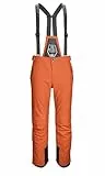 killtec Herren Skihose/Ski-Trägerhose mit abzippbarem Latz und Kantenschutz Larok, gebranntes orange, XL, 35244-000