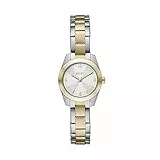 DKNY Damenuhren Nolita, Dreizeiger Uhrwerk, 26mm 2T Silber/Gold Edelstahlgehäuse mit Edelstahlarmband, NY2922