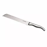 LE CREUSET Brotmesser, 20 cm 18/8 Damaststahlklinge mit Wellenschliff, Edelstahlgriff, Silber, 98000520000100