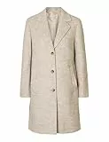 SELECTED FEMME Female Langer Mantel Wollmix Bouclé