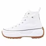 British Knights Damen Kaya MID Fly Sneaker, White, 38 EU