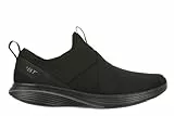 MBT JIN Damen-Laufschuhe ohne Schnürung. Anatomische und Bequeme Walking-Sneaker. Physiologische Komfort- und Stabilitätsschuhe mit gebogener Sohle. Moderne Sneaker. Schwarz