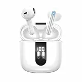 JBES Kopfhörer Kabellos Bluetooth 5.4, In Ear mit 6 ENC Mikrofon Bluetooth Kopfhörer, 60 Std Stereo Kabellose Kopfhörer Noise Cancelling Earbuds, USB-C, IP5 Wasserdicht Ohrhörer (Elfenbein)
