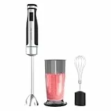 Cecotec Handmixer Stabmixer PowerGear 1500 XL Cream. 1500W Leistung, extra langer Spritzschutzfuß, 21 Geschwindigkeiten + Turbo, Soft-Touch-Beschichtung, Zubehör inklusive