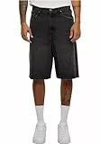 Urban Classics Herren Kurze Jeans 90`s Heavy Denim Shorts, Jeans-Shorts für Männer, Weites Bein, 3/4 Länge, Größen 28-44
