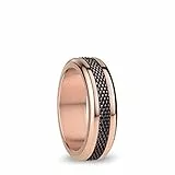BERING Austauschbar Ringkombination für Damen in Rosé Gold & Braun mit einzigartigem Twist- & Change System, Yenisei