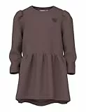 NAME IT Mädchen Nmfvima Ls SWE Dress Bru Kleid, Peppercorn, 98