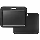 Uniclife Sliding ID Ausweishülle Horizontal Schwarz Hartplastikhülle mit klarem Fenster Kartenschutzhülle für Büro Schule ID Kreditkarten Schlüsselkarten Führerscheine und Pässe, 1 Pack