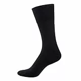 Nur Der Baumwolle Aktiv Socke aus atmungsaktiver Baumwolle mit gepolsterter Sohle Sportsocke Herren, schwarz, 43-46