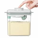 LUXECOVE Milchpulverspender 1700 ml, tragbare Milchpulver-Aufbewahrungsbox mit Löffel, versiegelter Milchpulverspender, milchpulver behälter, Proteinpulver-Aufbewahrungsbox, abnehmbar