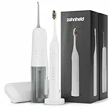 Zahnheld® Super-Set, elektrische Schallzahnbürste GERO G3 + Munddusche AQUADENT A2 | inkl. Bürstenkopf & Reiseetui | Effektive Zahnreinigung + Interdentalreinigung