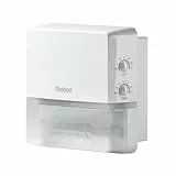 Theben 1010100 TECTA D180 WH, Bewegungsmelder (PIR) für die Wandmontage im Außenbereich, Erfassungsbereich 180° mit 14 m Reichweite, Permanente Lichtmessung, Unterkriechschutz, voreingestellt (weiß)