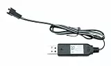 efaso 14500 Akku 3,7V 1000 mAh SM-2P Stecker wiederaufladbar für RC Autos und Fahrzeuge kompatibel mit Kizeefun 9961 / ACAMMZAR AT3 / ACAMMZAR AT1 (1, USB-Ladekabel/SM-2P Stecker)