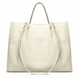 Waniki Handtasche Damen Groß Elegant Umhängetasche PU Leder Schultertasche Einfache Tote Bag Mittelgroß Shopper Tasche Multi-tasche Beuteltote Hobo Tragetasche für Arbeit Schule Büro Lässig