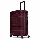 REDOLZ Hartschalen Check-in Koffer | Mittelgroßer M Trolley 46 x 28 x 66 cm mit Dehnfalte aus hochwertigem, leichtem Polypropylen | 4-Rollen & TSA (Essentials 11)