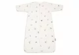 Jollein Schlafsack Baby - 110 cm - Animal Friends - Baumwolle - 2.5 bis 3.5 TOG - Abnehmbare Ärmel - Oeko-TEX Zertifiziert - Baby Schlafsack- Winterschlafsack - Auch für Frühling & Herbst
