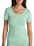 CALIDA Natural Comfort T-Shirt Damen, Rundhalsausschnitt, aus hochwertiger Baumwolle, mit natürlichem Glanz und glattem Griff
