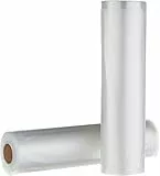 Amazon Basics 22 cm x 500 cm, 2 Rollen für Vakuumierer, Kunststoff, Klar