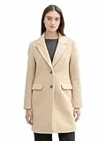 TOM TAILOR Denim Damen 1042882 Mantel mit Reverkragen, 19663-Light Camel Melange, S
