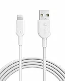 Anker iPhone Ladekabel Powerline II iPhone Kabel 1,8m Lightning Kabel, für iPhone 14/13/12/11/ X/XS/XR/SE/8 Plus/7/6 und mehr (Weiß)
