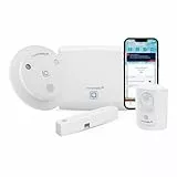 Homematic IP Starter Set Alarm, Smart Home, digitaler Fenstersensor, Bewegungsmelder, Funk-Innensirene mit App-Funktion warnt hörbar, sichtbar, per Push-Nachricht, smarte Alarmlösung, 153348A0