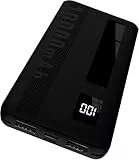 Power Bank, 10000mAh Powerbank Klein Aber Stark, Externe Handyakkus USB C Port, Externer Akku LED Display, 2 USB Ausgängen und Mirco USB Eingängen, Tragbares Ladegerät für Smartphone, Tablets und mehr