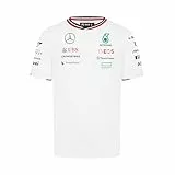 MERCEDES AMG PETRONAS F1 Herren 2024 Team Tshirt - Weiß - Größe: L