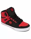 DC Shoes Herren Pure Sneaker, Fiery Red White Black, 43 EU
