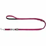 Hunter Verstellbare Hundeführleine Hilo, Farbe: pink, leichtes 3D-Mesh-Material, griffiges Nylon, dreifach verstellbar, schnelltrocknend, witterungsbeständig, Größe: 15/200