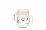 Mepal - Trinklernbecher 360° Mio - Auslaufsicher - 360 Rand ermöglicht das Trinken von jeder Seite - Leicht zu haltende Griffe - 200 ml - Sunshine & Rainbow